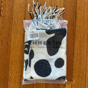 Cow print scarf/wrap